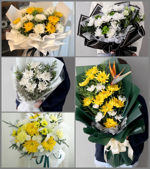 山东青岛平度市李园街道龙湾庄村白事花束代送